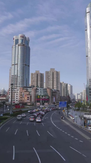 上海徐家汇车流延时城市宣传片20秒视频