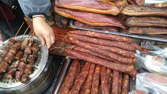 土家族美食腊肉视频