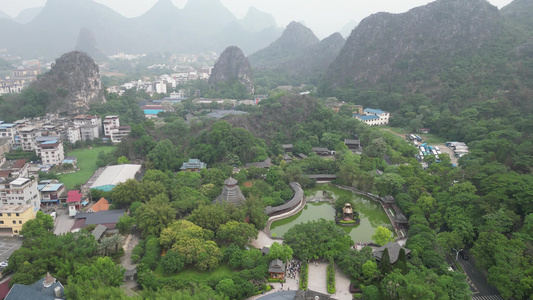 广西桂林旅游景区山水风光航拍视频