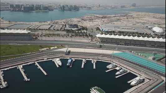 迪拜城市全景航拍1080p视频