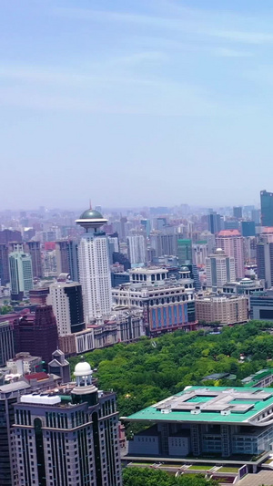 航拍上海城市风光 上海风光78秒视频