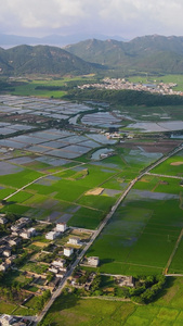 航拍乡村新农村农产品视频