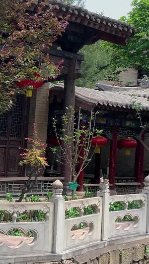 实拍5A景区山西皇城相府外城庭院花园视频合集旅游景区122秒视频
