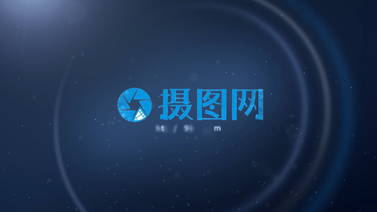 唯美粒子logo视频