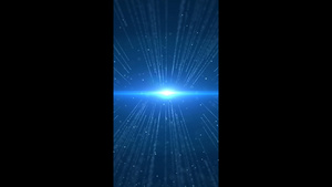 蓝色粒子光线唯美背景14秒视频