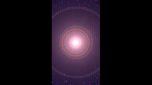 紫色光圈粒子唯美竖屏背景视频