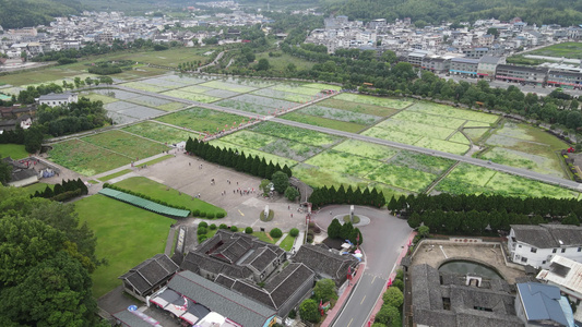 航拍福建古田会议旧址5A红色旅游景区视频