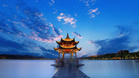 唯美杭州西湖旅游宣传背景视频视频