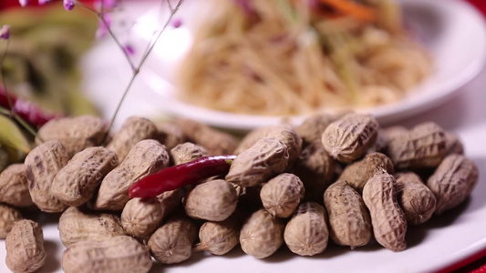 下酒菜小菜凉菜凉拌豆皮花生毛豆视频