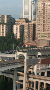 重庆轨道交通航拍素材城市航拍视频