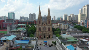 4K广州圣心大教堂32秒视频