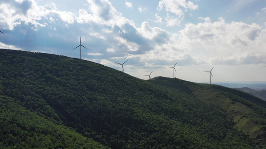 航拍绿水青山 森林视频