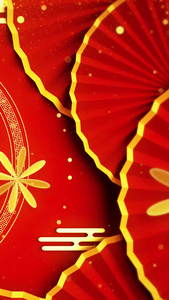红色喜庆春字春节背景视频中国年视频