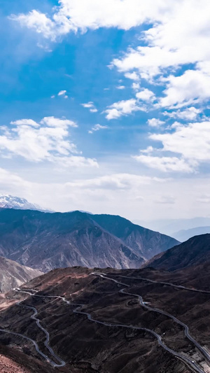 怒江72拐天路轨迹延时西藏自驾游风光16秒视频