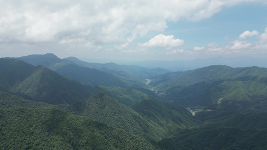 航拍江西吉安井冈山景区黄洋界景区视频