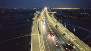 4k南沙大桥夜景54秒视频