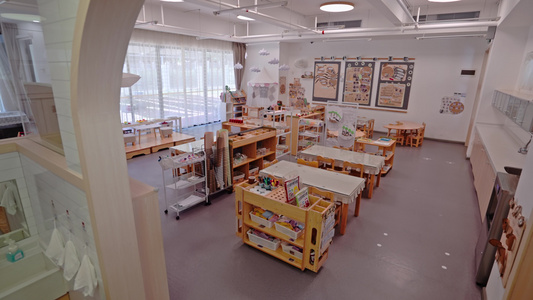 幼儿园教室空境视频