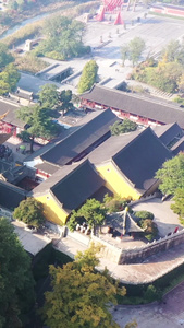 航拍镇江金山寺古建筑视频