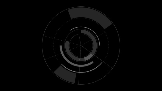 科技旋转圆圈 4K视频