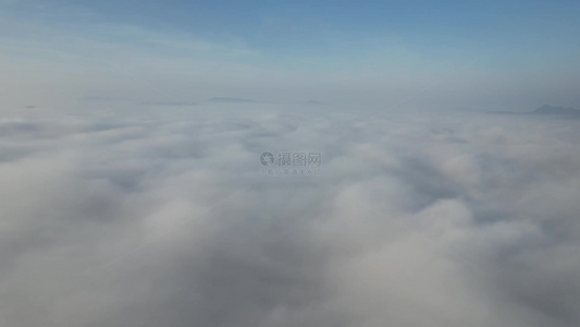 云层之上云海航拍视频