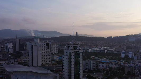 云南楚雄城市航拍视频