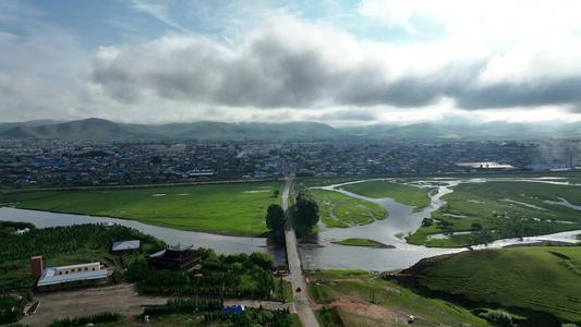 免渡河拱桥风景区视频