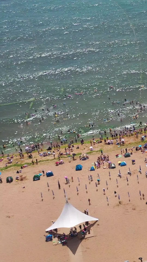 山东日照万平口景区海水浴场日照旅游33秒视频