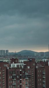 实拍夏季暴雨来临乌云密布视频