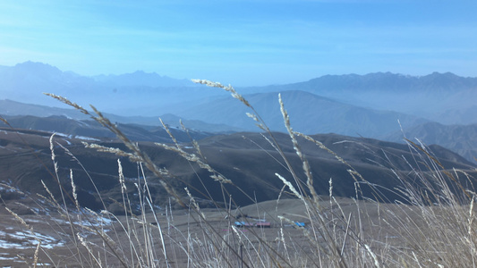 中国西部 天寒地冻 冻土 土地贫瘠 荒野地区视频