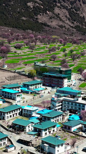 林芝5A景区索松村航拍西藏航拍宣传视频