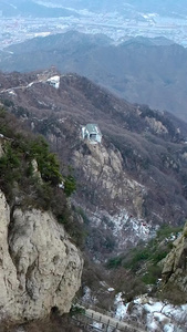 洛阳栾川老君山雪景航拍旅游度假视频