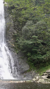 夏季山中壮观的瀑布视频天堂寨视频