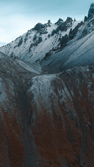 航拍西藏雪山川藏线60秒视频