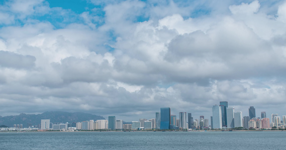  青岛西海岸新区的海岸线风光视频