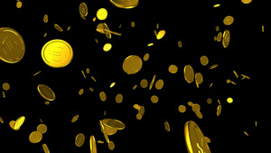 金币粒子发射元素10秒视频