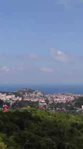 航拍土耳其旅游城市地中海海滨城市费特希耶全景航拍视频视频