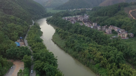 肇庆旅行拍摄实拍航拍自然风光湖水视频