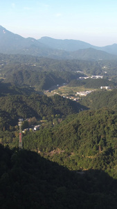 航拍5A安徽天堂寨风景区山脉山峦视频自然风光视频