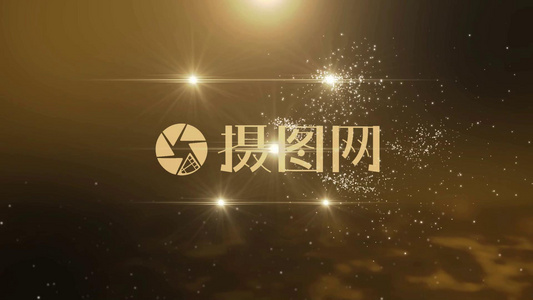 炫光金色LOGO演绎视频