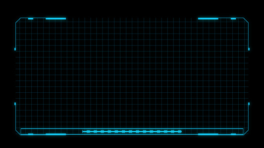 HUD科技信息面板边框视频