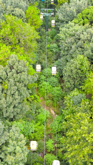 4A风景区虞山国家森林公园缆车航拍合集139秒视频