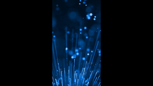 蓝色粒子光线科技15秒视频