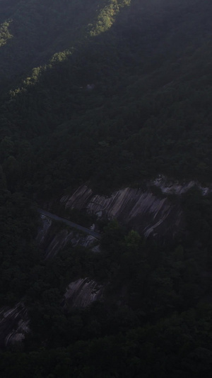 航拍5A安徽天堂寨白马大峡谷全景视频安徽旅游40秒视频