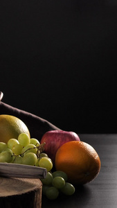 油画质感水果产品实拍广告片段视频