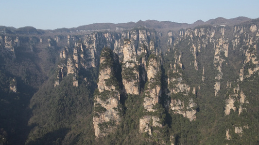 湖南张家界武陵源5A景区航拍视频视频