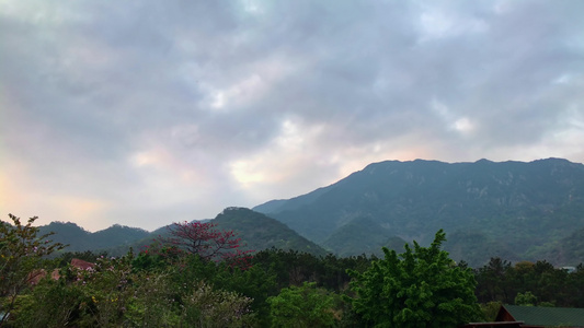 广东清远牛鱼嘴景区风景视频