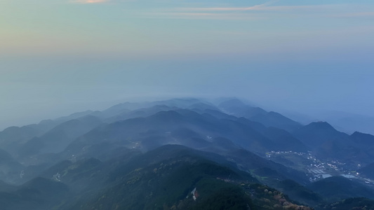 重庆云龟山樱花航拍视频