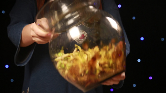 酸菜罐泡菜坛子腌制榨菜咸菜视频