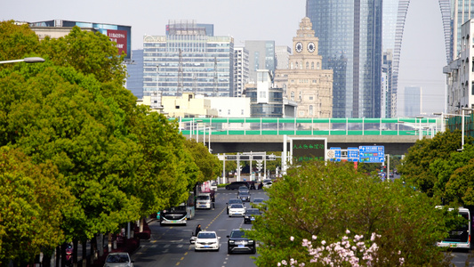 城市交通车流合集视频