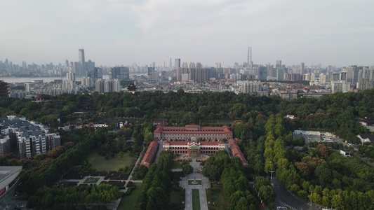 武汉辛亥革命纪念馆博物馆航拍视频